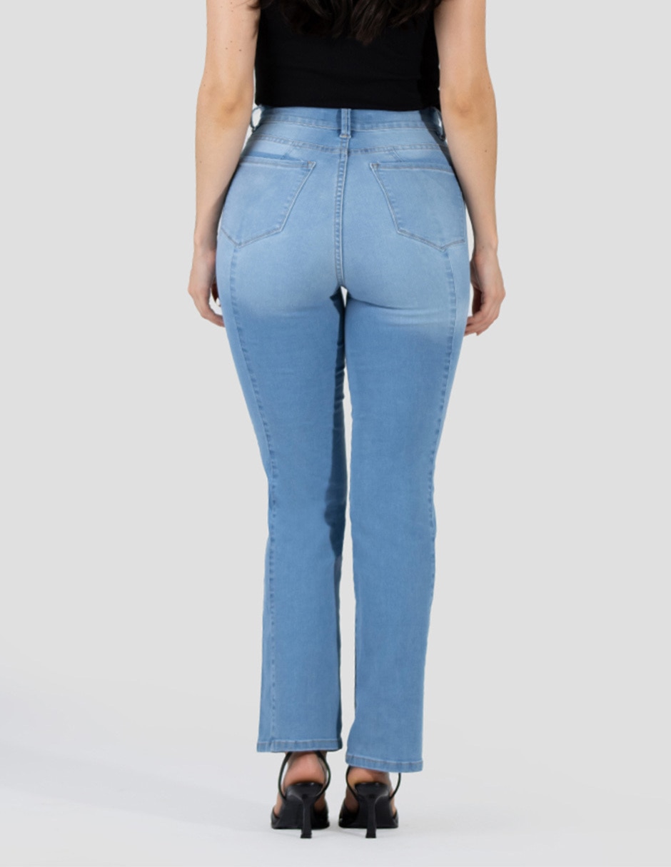 Jeans skinny oh pomp cintura alta para mujer