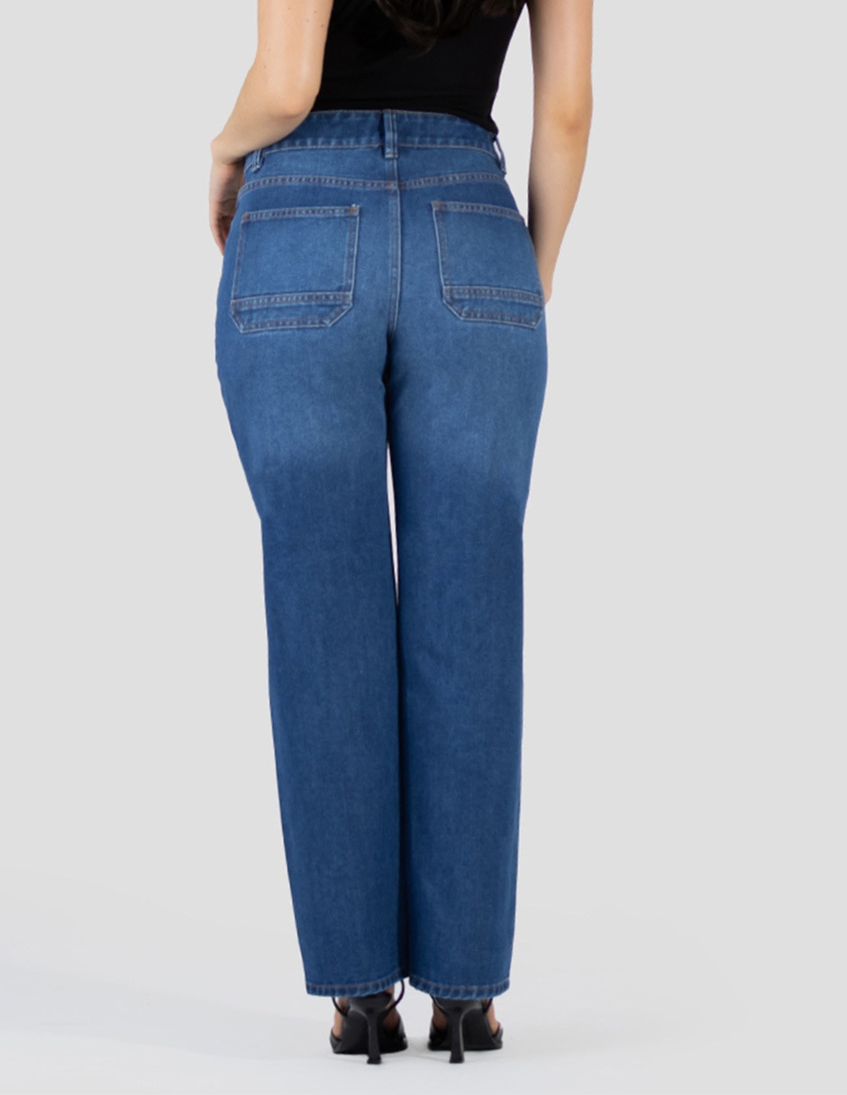 Jeans straight para mujer 2