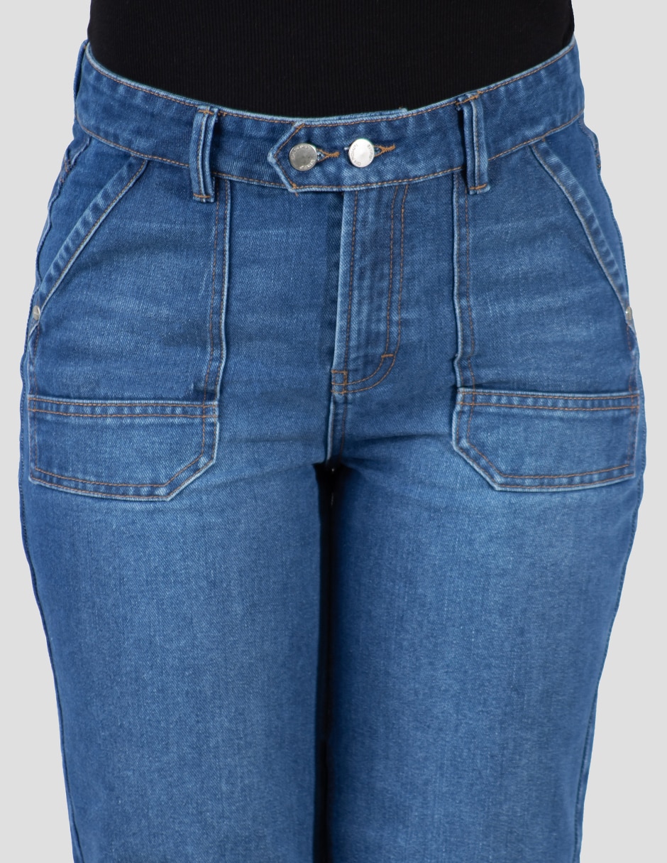Jeans straight para mujer 4