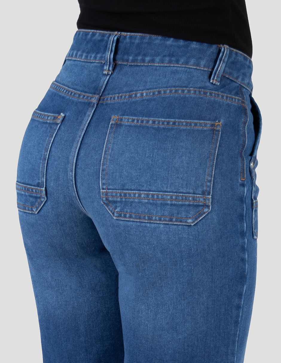 Jeans straight para mujer 5