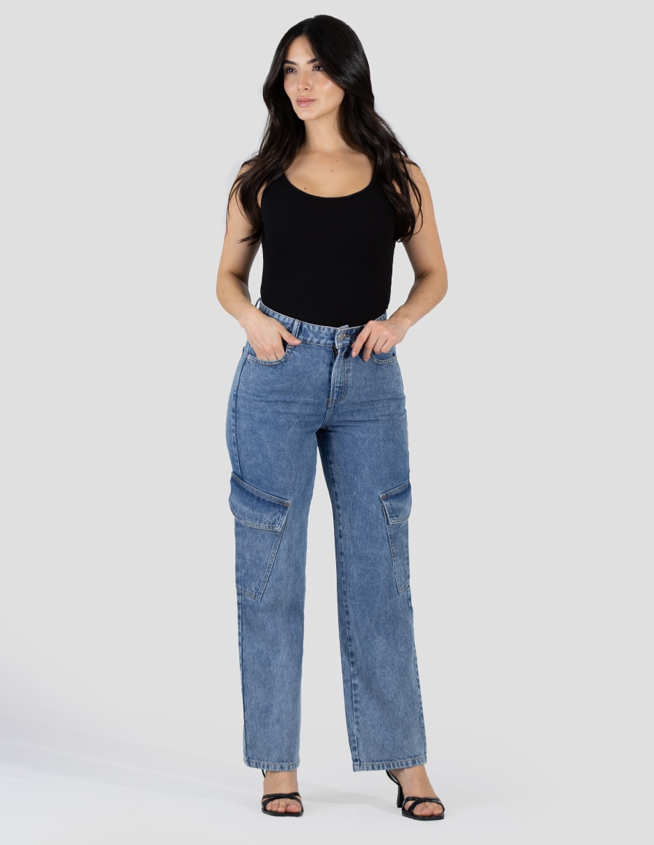 Jeans barrel para mujer 3