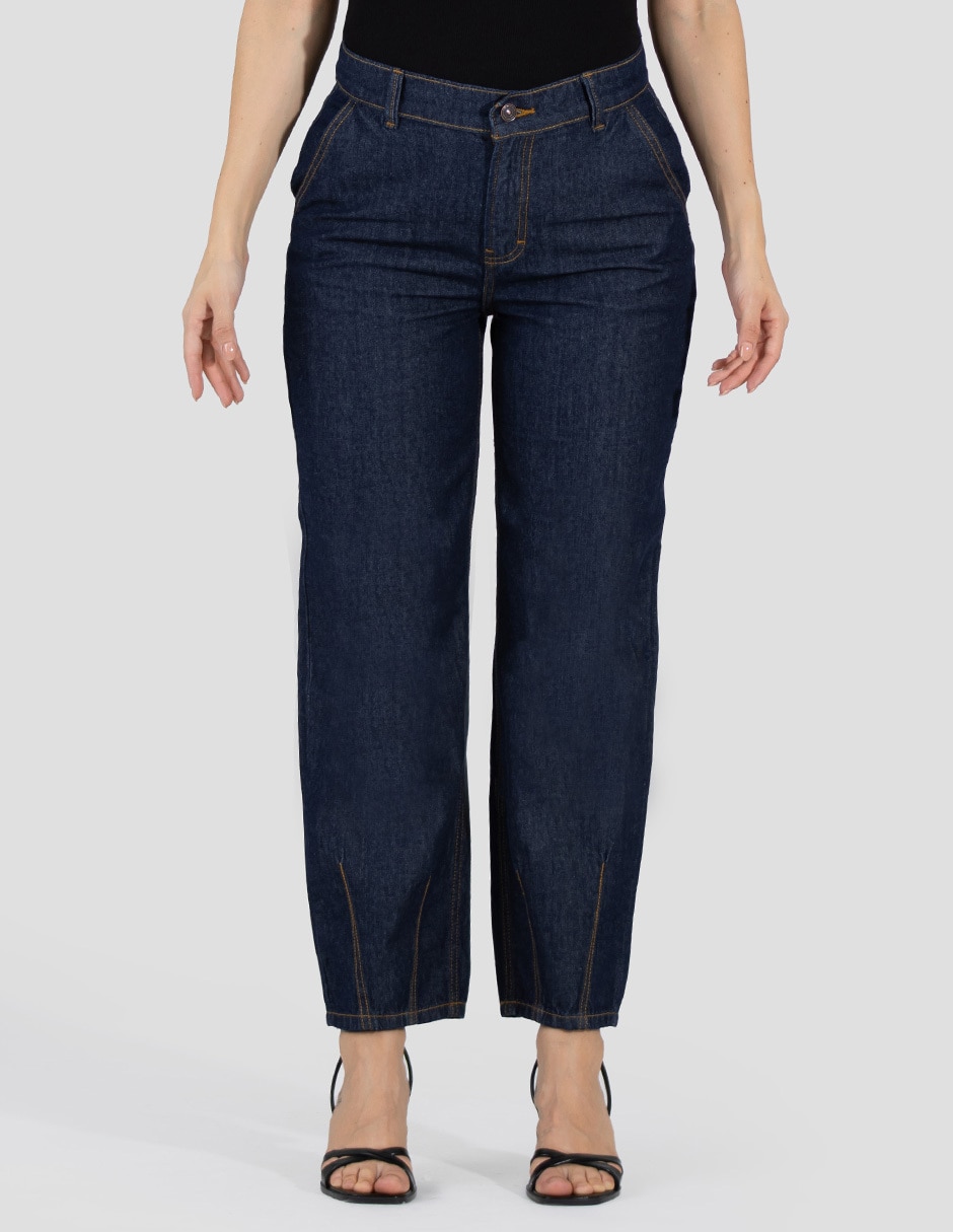 Jeans barrel para mujer