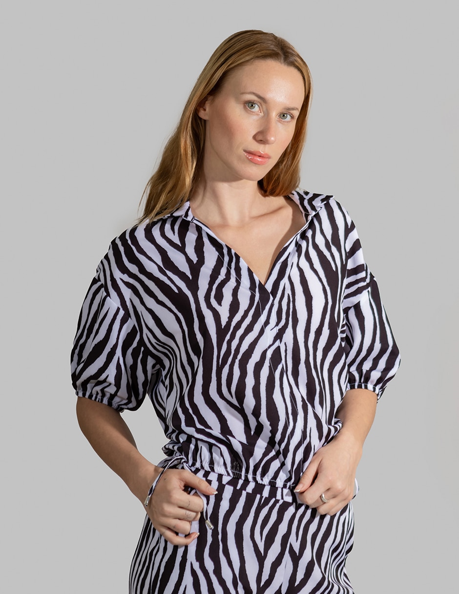 Blusa manga 3/4 para mujer Blusa manga 3/4 para mujer