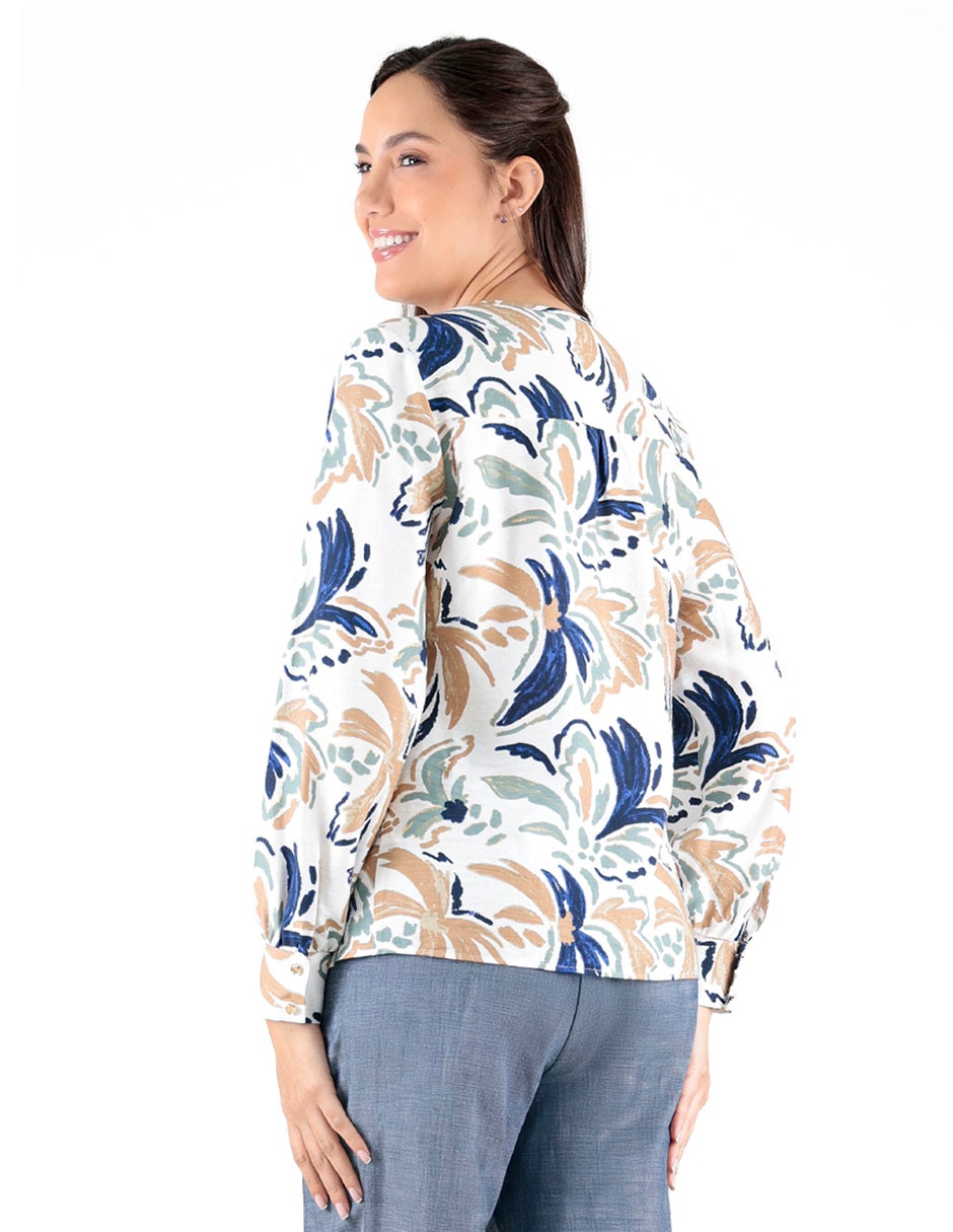 Blusa manga larga para mujer 4