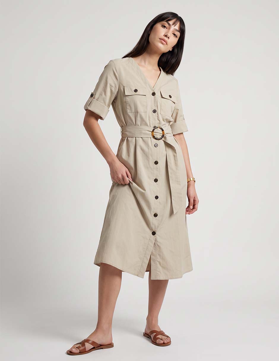 Vestido midi casual para mujer Vestido midi casual para mujer