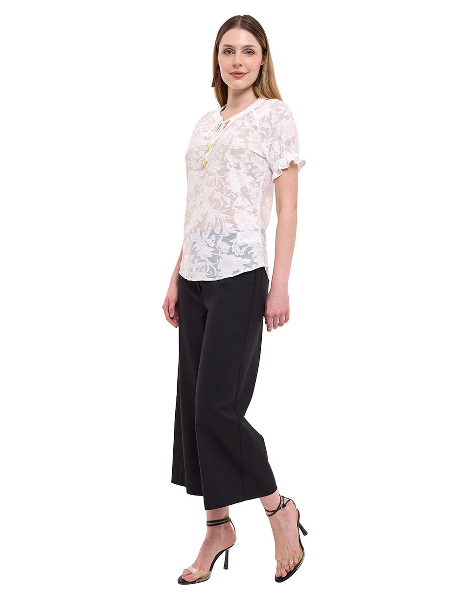 Blusa manga corta para mujer 3