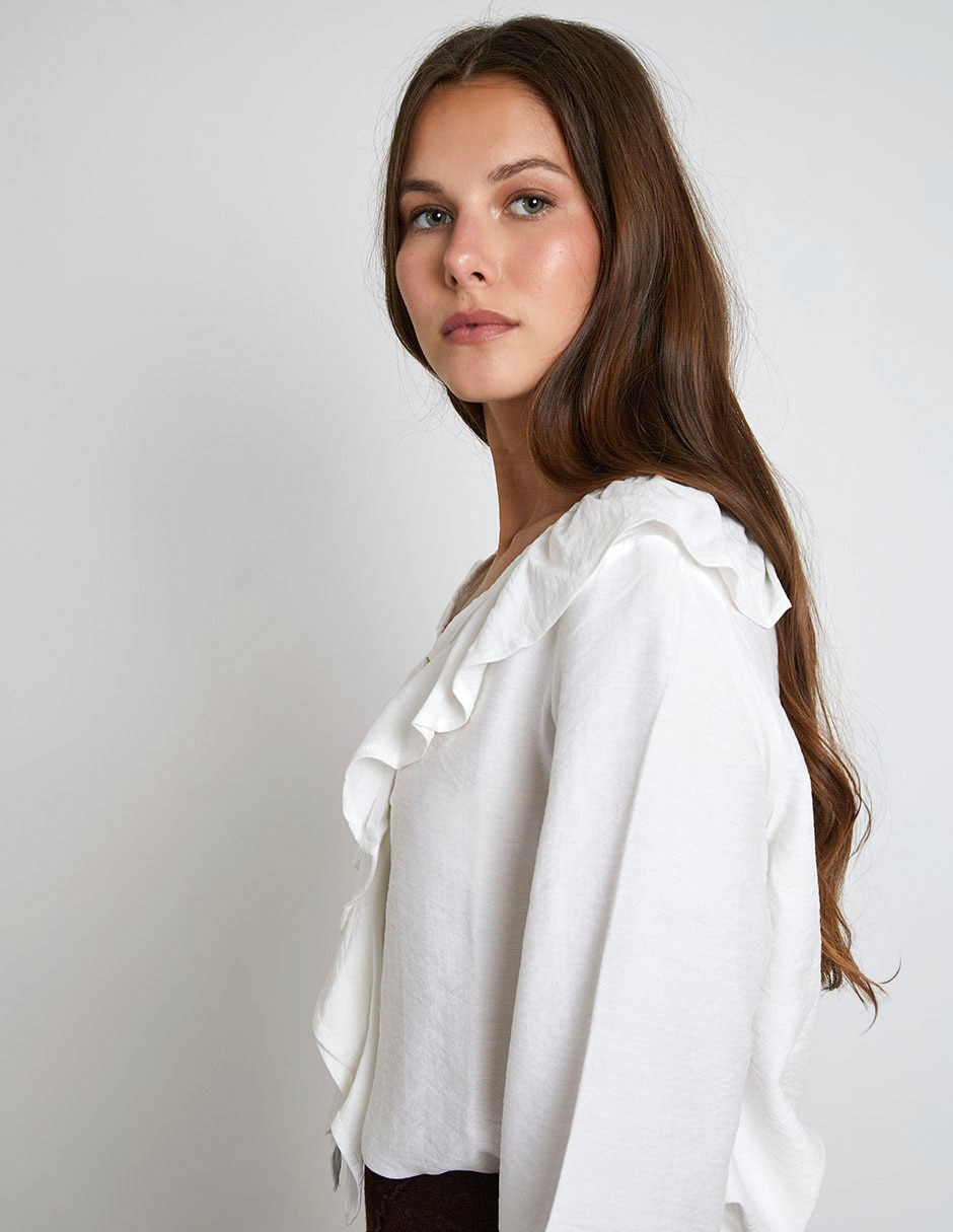 Blusa manga larga para mujer 4