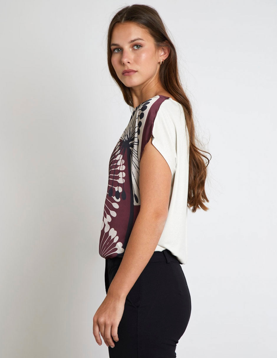 Blusa manga corta para mujer 4
