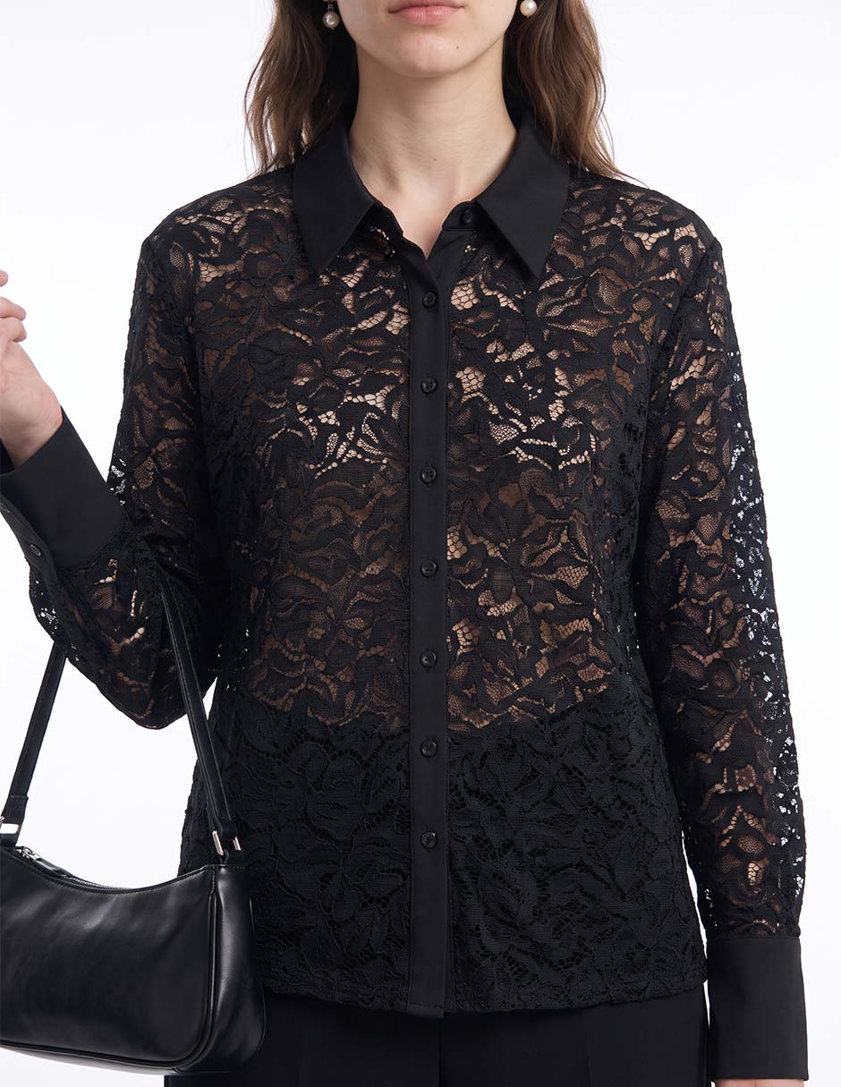 Blusa manga larga para mujer 4
