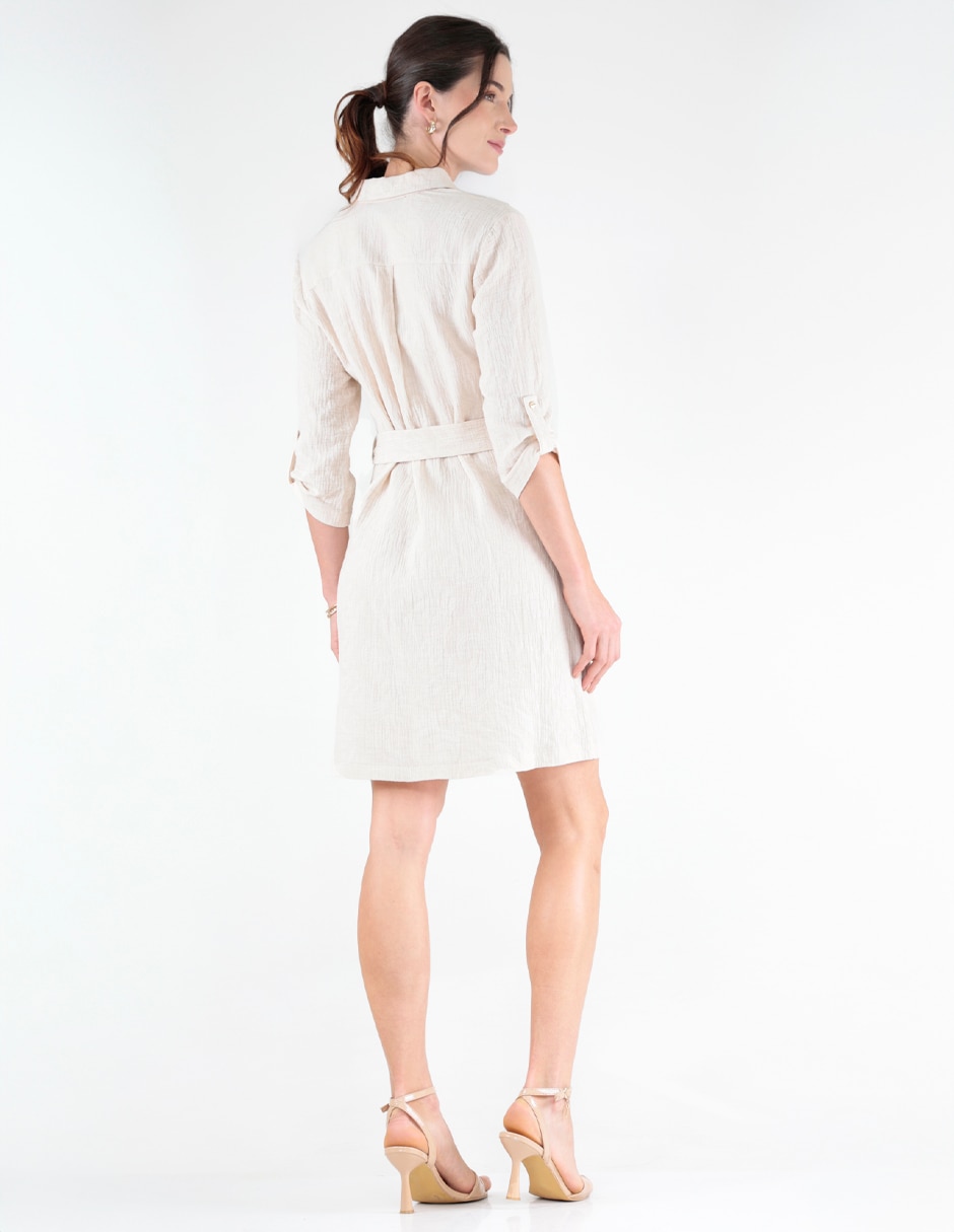 Vestido a la rodilla formal para mujer 4
