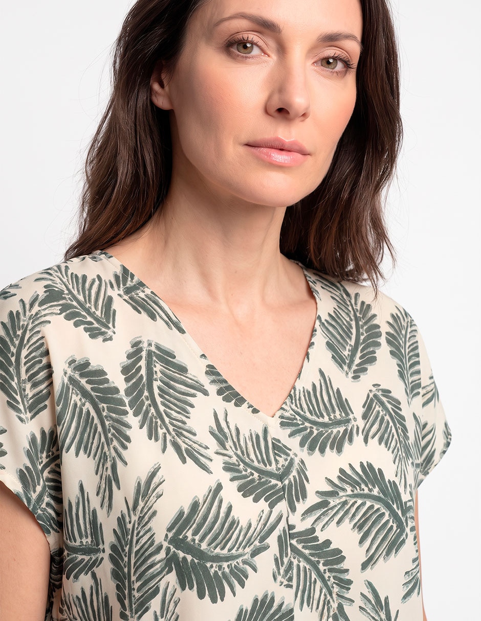 Blusa studio h&co manga corta para mujer 2