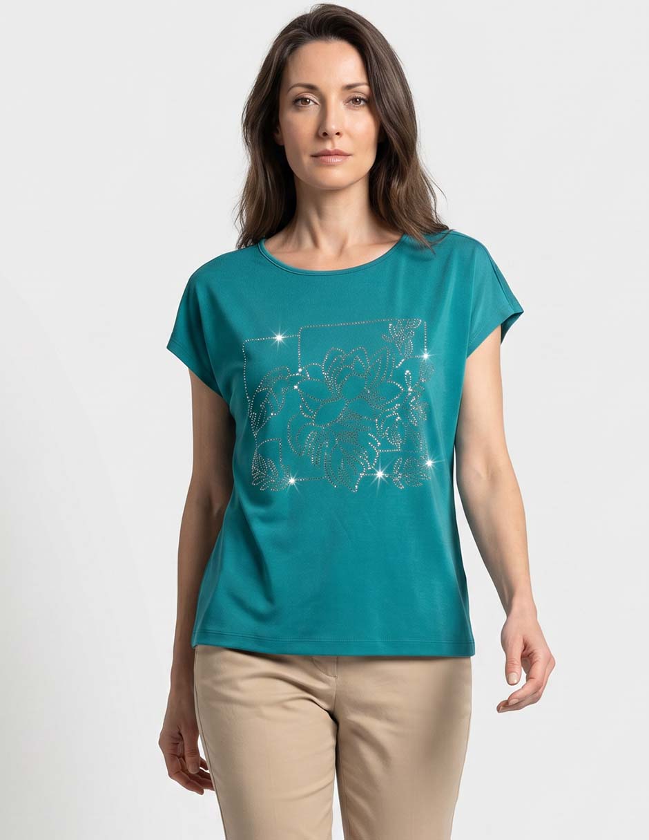 Blusa Alexis manga corta para mujer