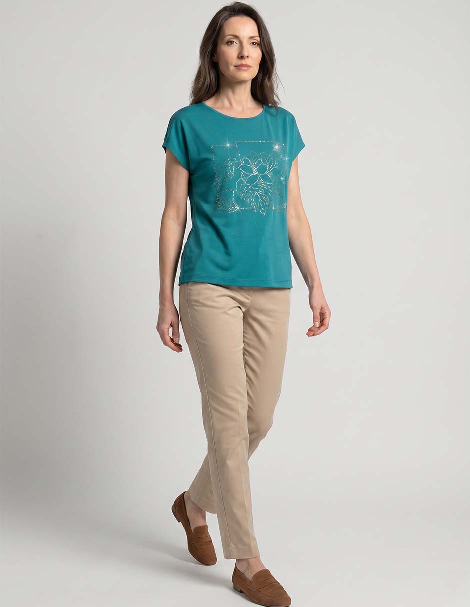 Blusa Alexis manga corta para mujer