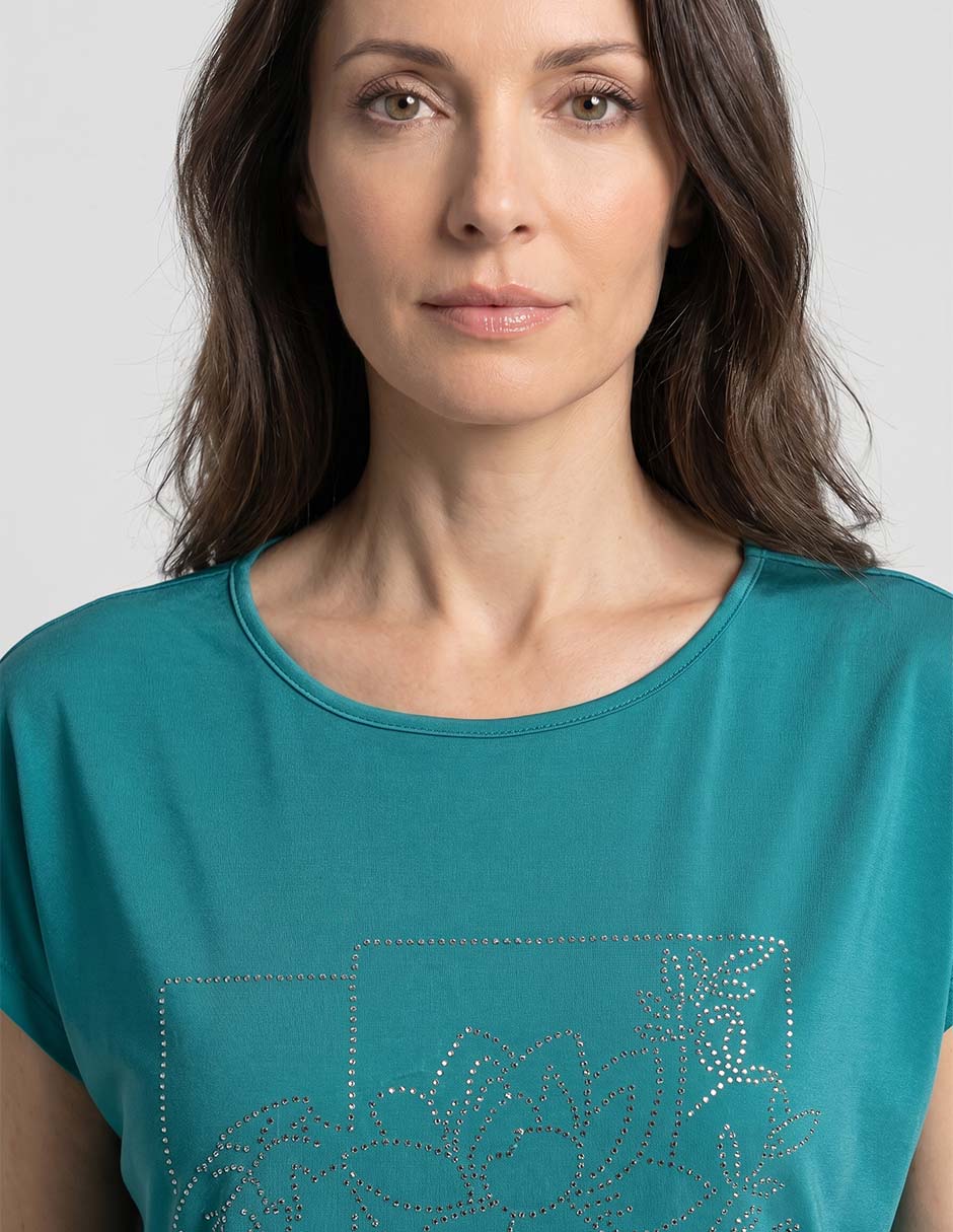 Blusa Alexis manga corta para mujer