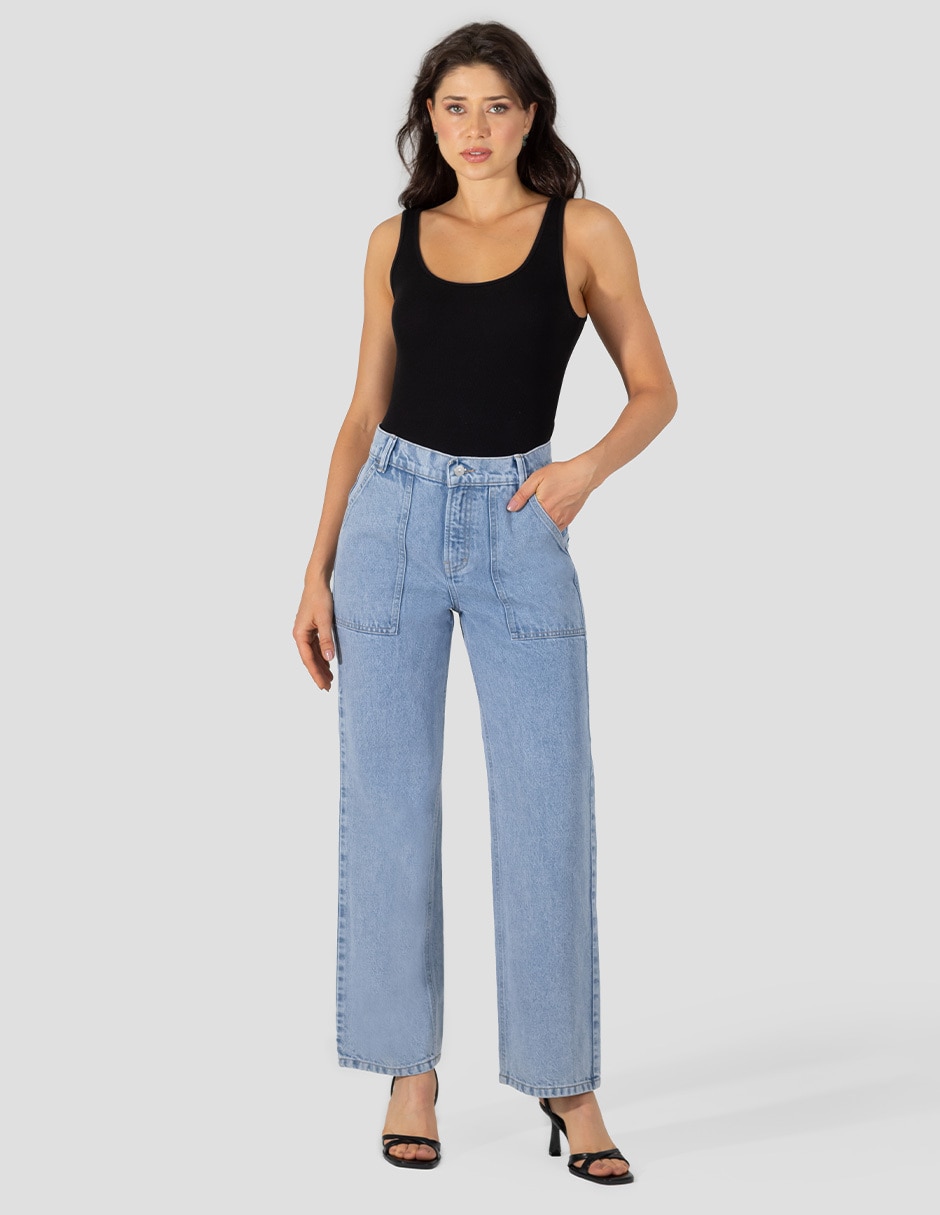 Jeans straight para mujer 3
