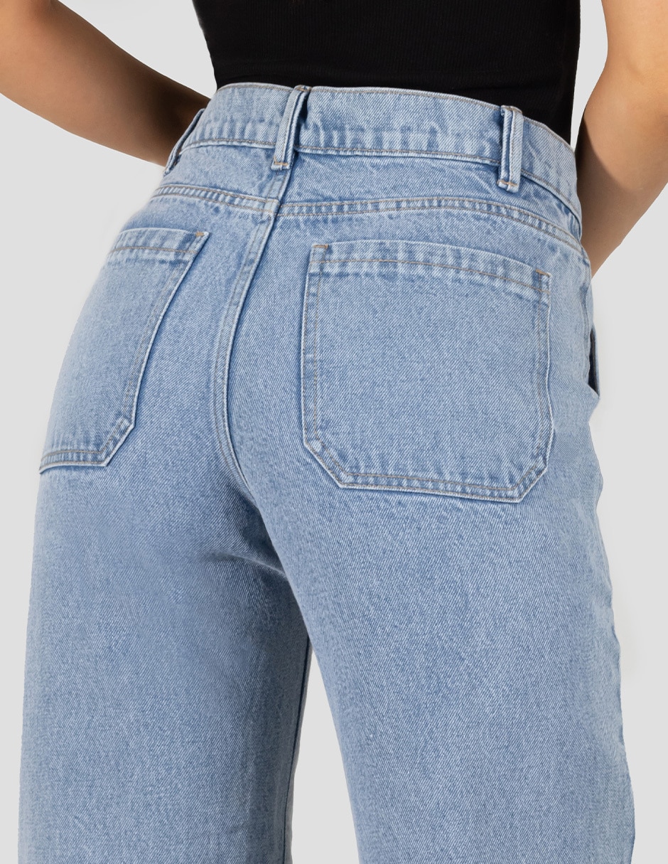 Jeans straight para mujer 5
