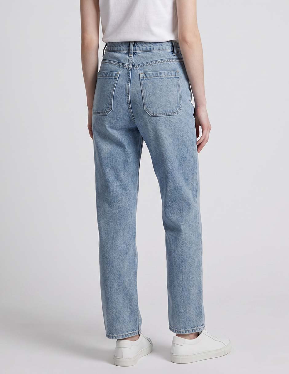 Jeans straight oh pomp para mujer