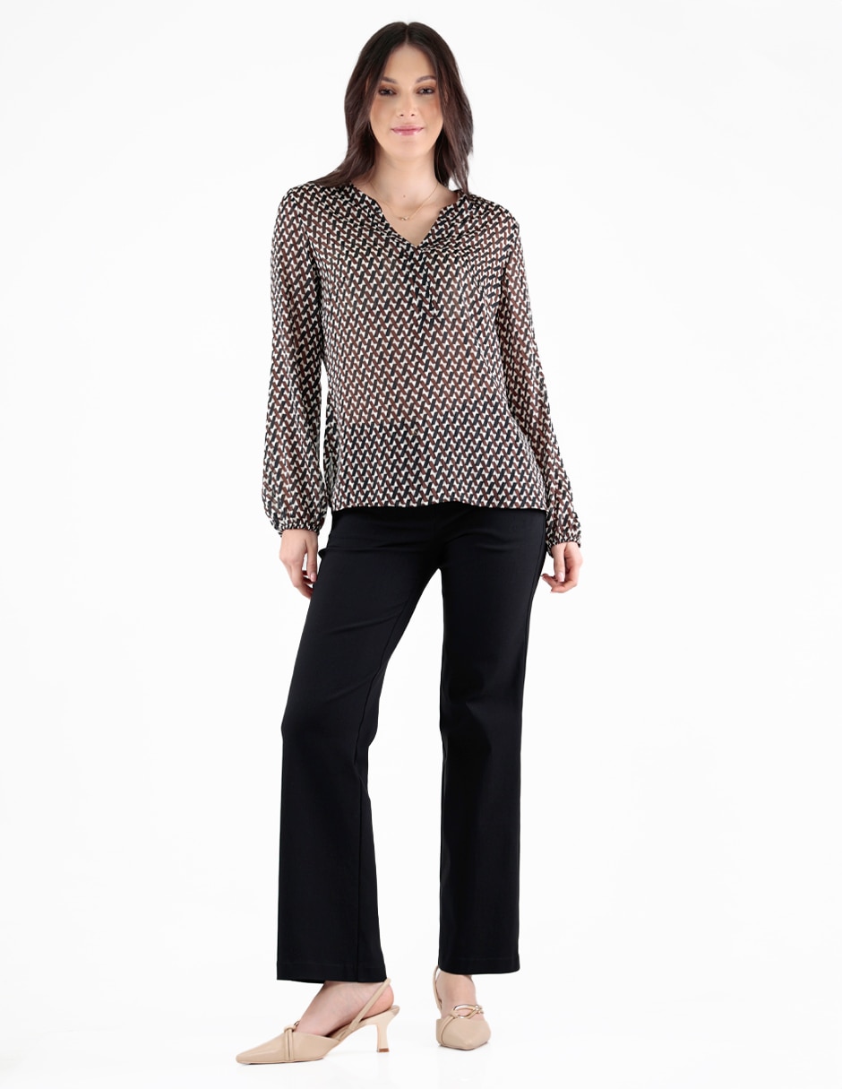 Blusa manga larga para mujer 4