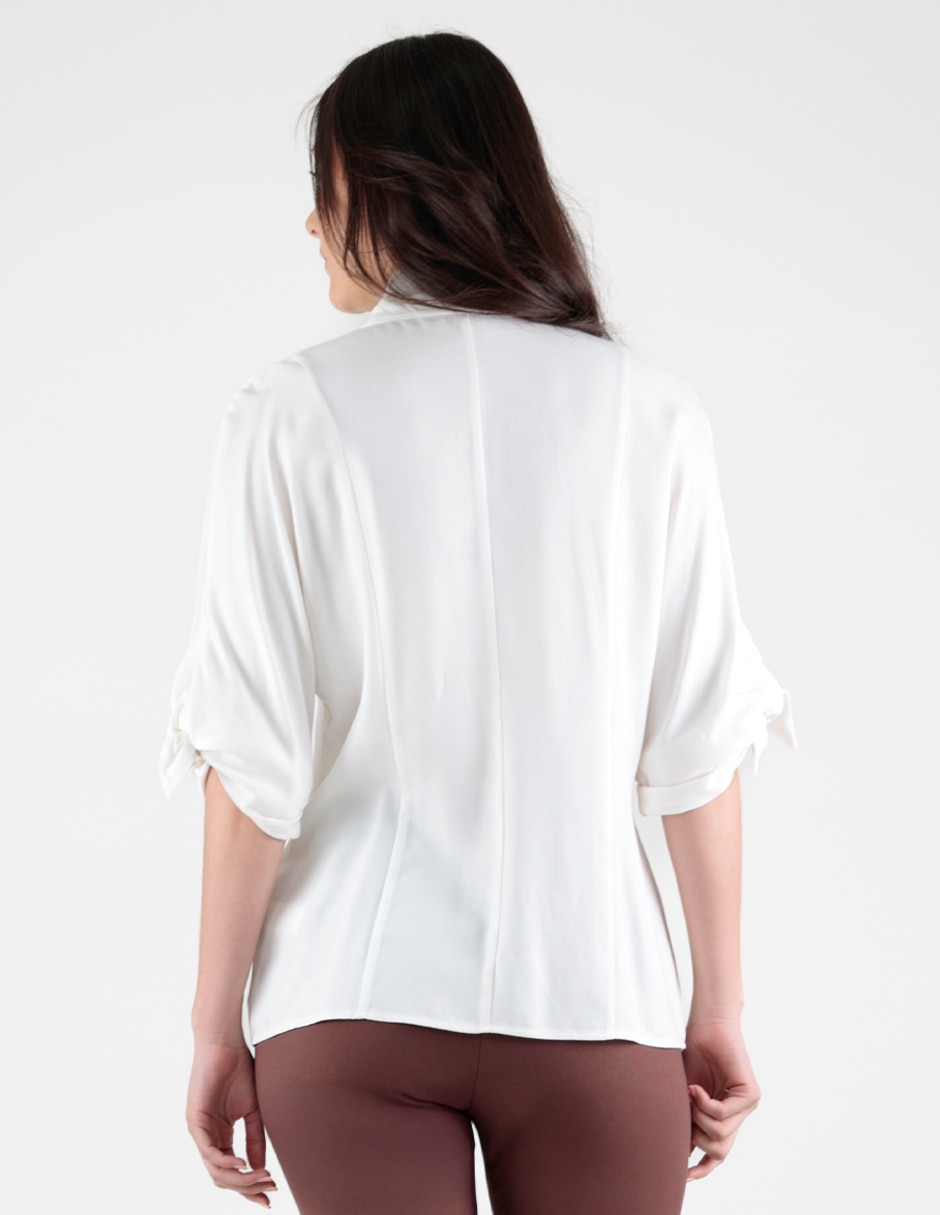 Blusa manga al codo para mujer 3