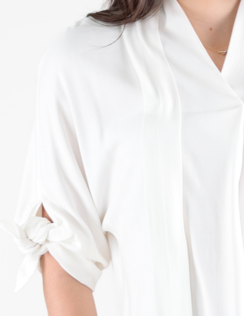 Blusa manga al codo para mujer 4
