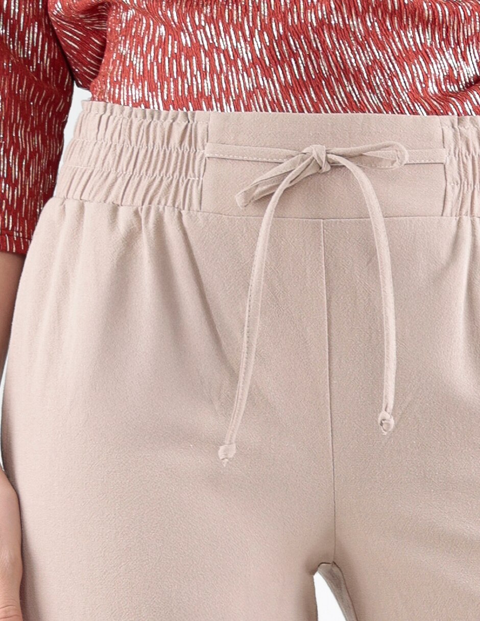 Pantalón chino recto para mujer