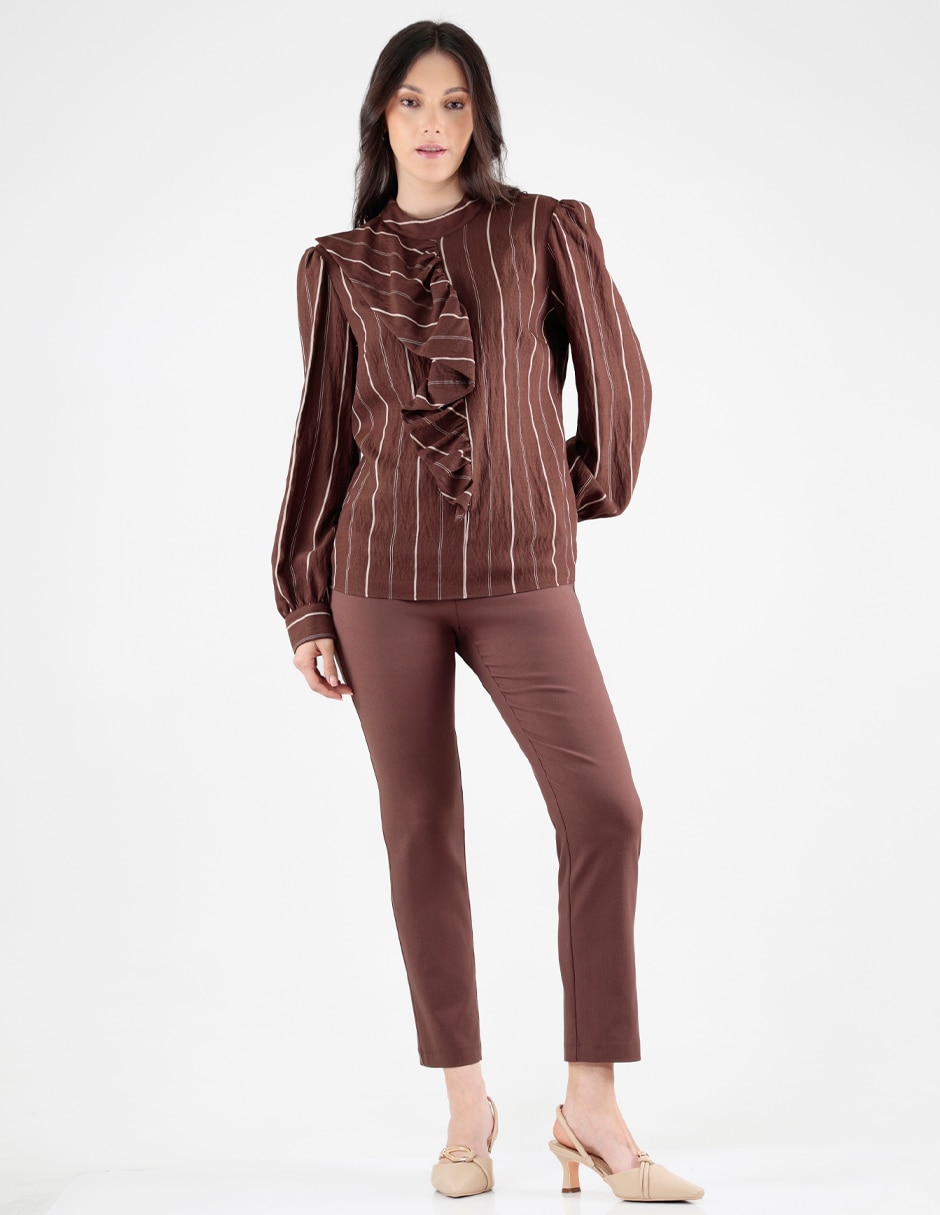 Blusa manga larga para mujer 4