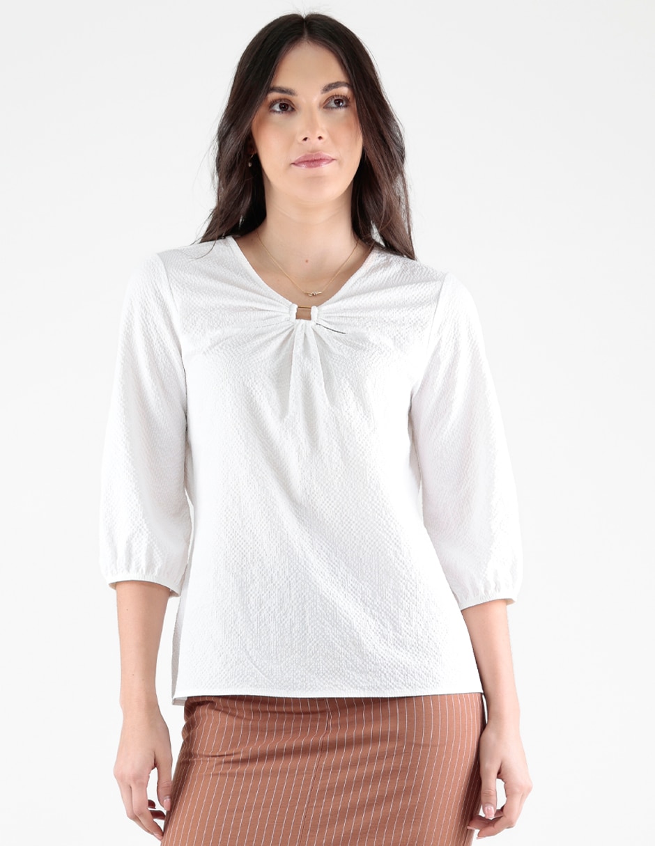 Blusa manga 3/4 para mujer 1