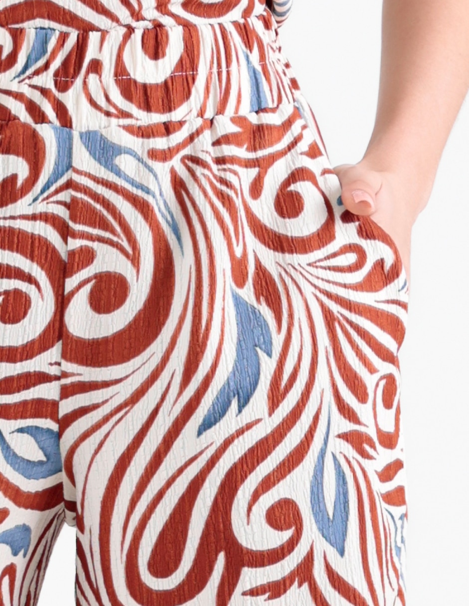 Pantalón relaxed amplio para mujer
