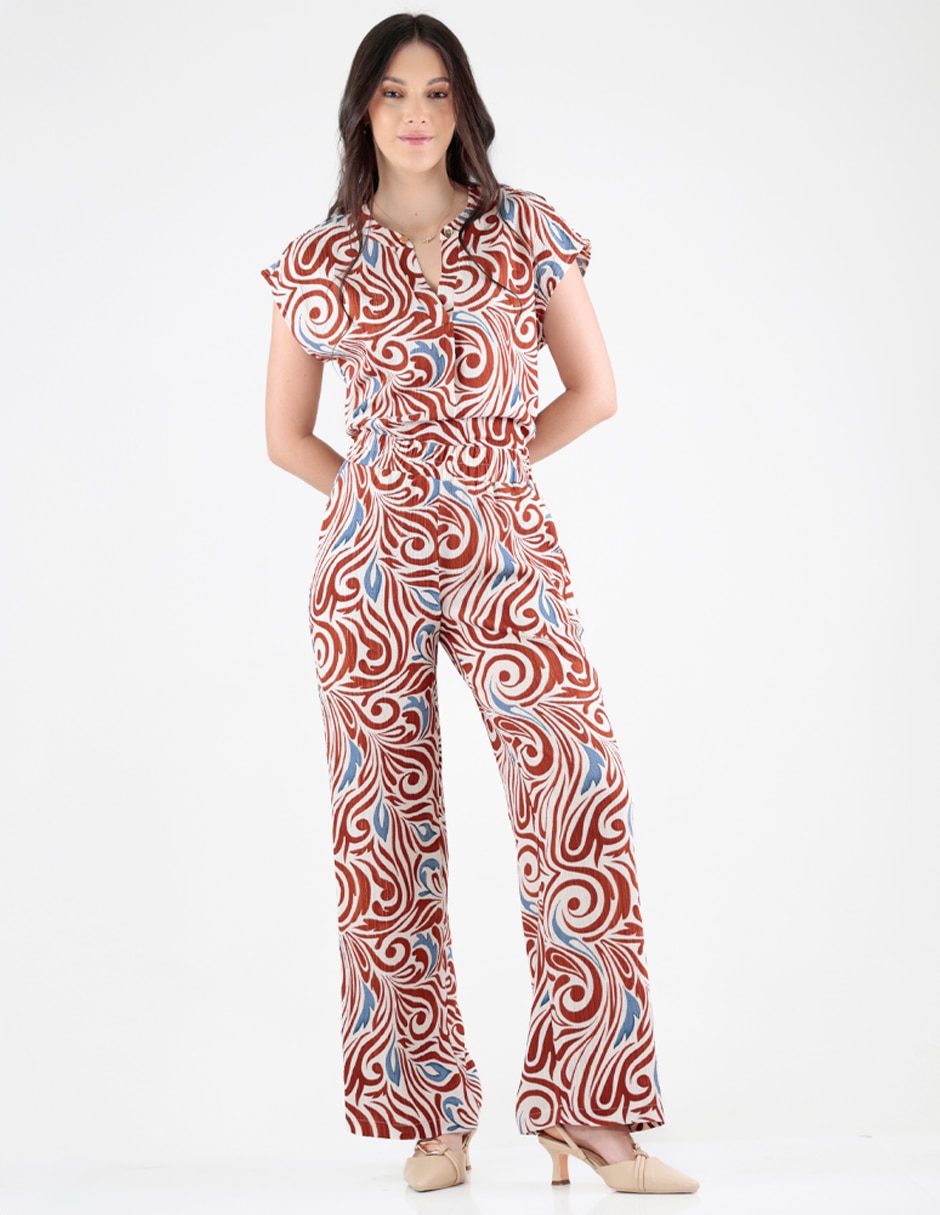 Pantalón relaxed amplio para mujer