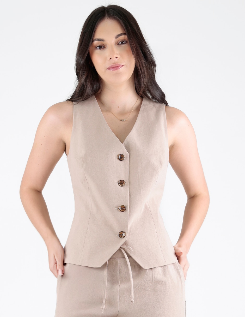 Chaleco de algodón para mujer