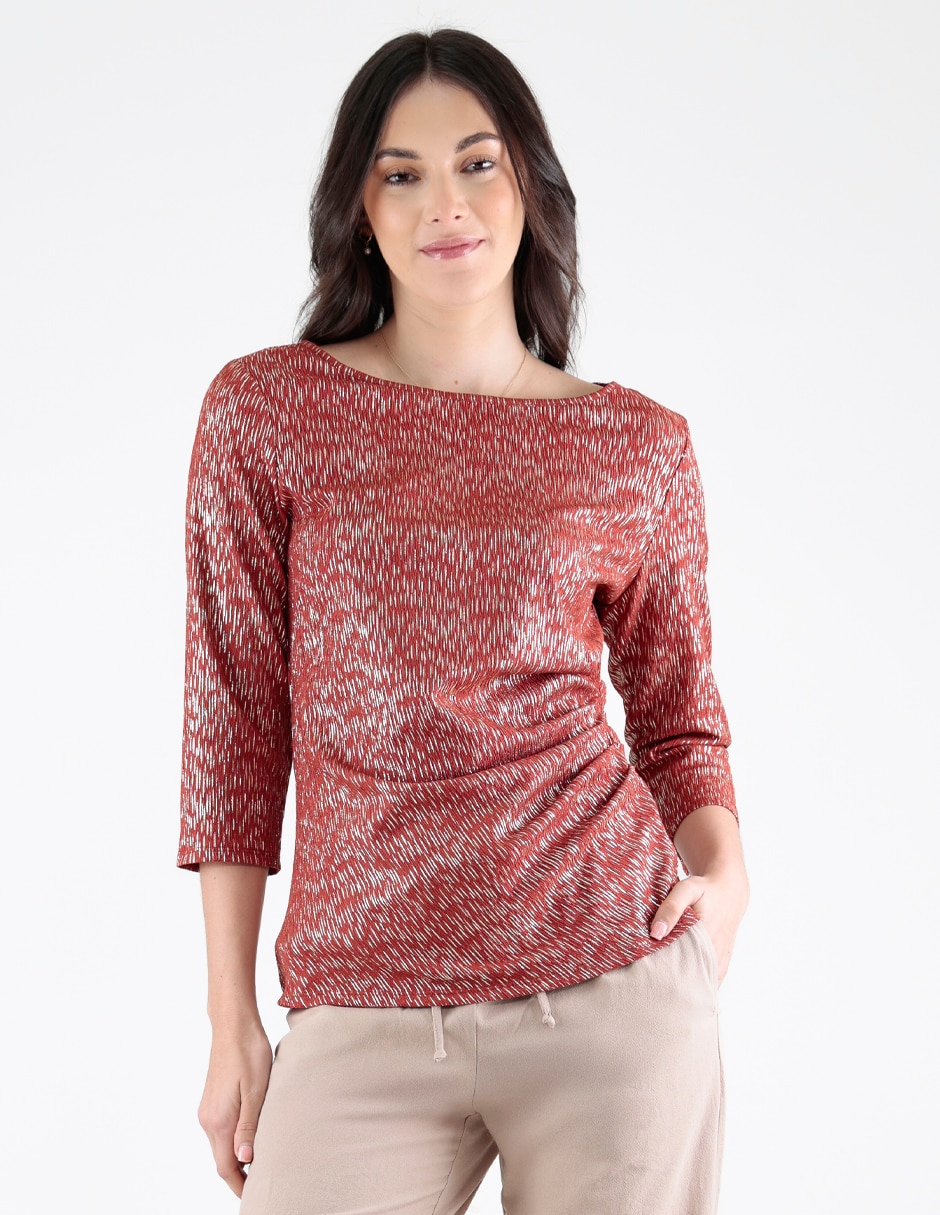 Blusa manga 3/4 para mujer Blusa manga 3/4 para mujer