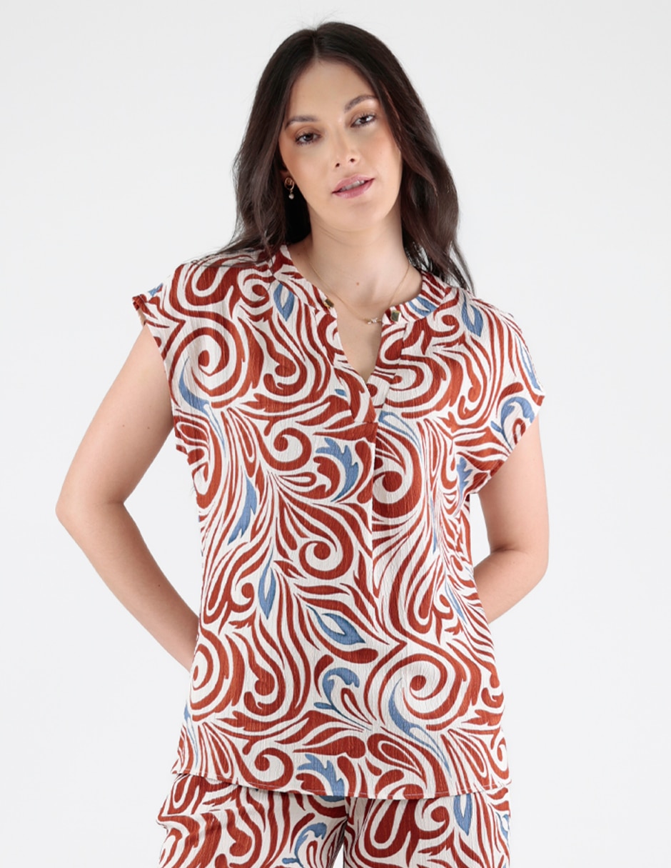 Blusa manga corta para mujer 2