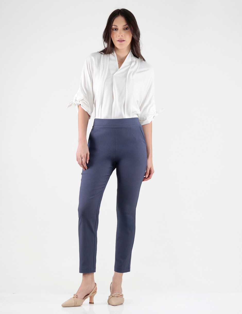 Pantalón regular recto para mujer 4