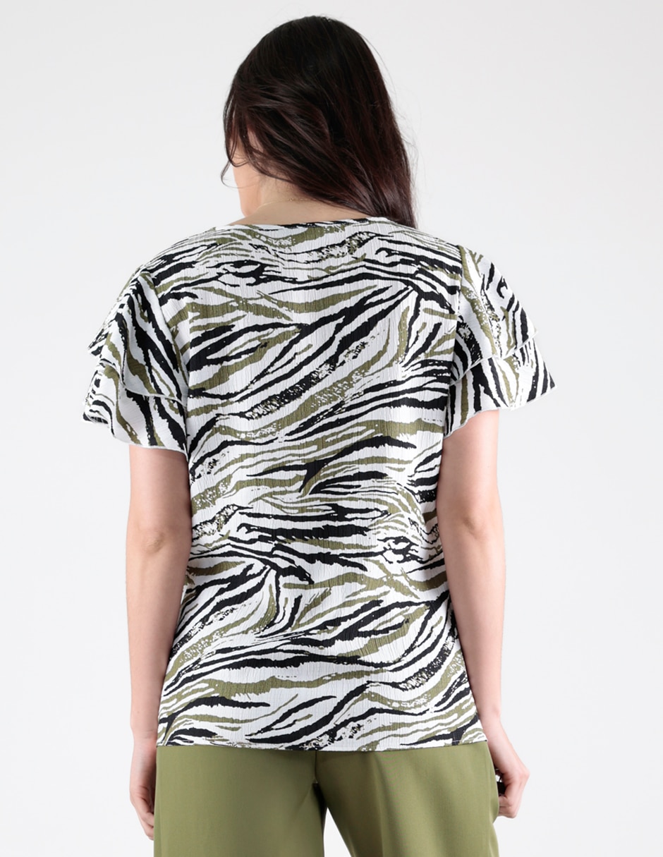 Blusa manga corta para mujer 2