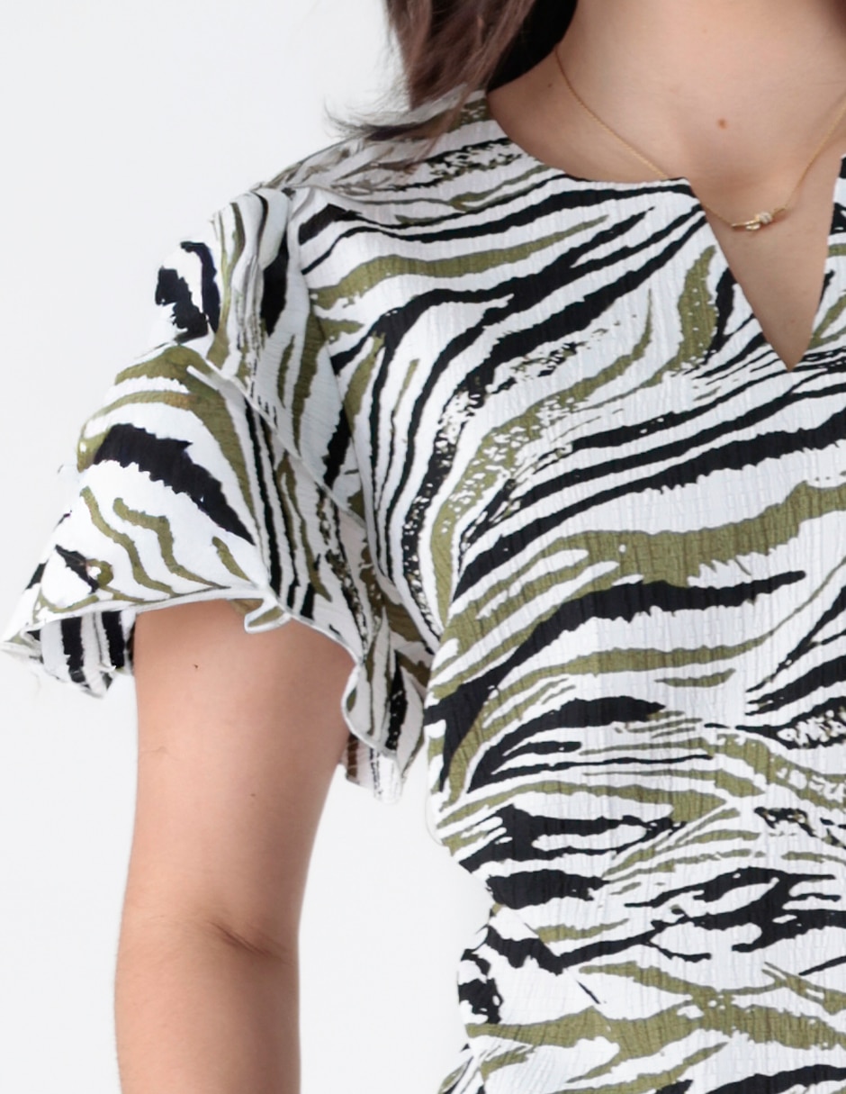Blusa manga corta para mujer 3