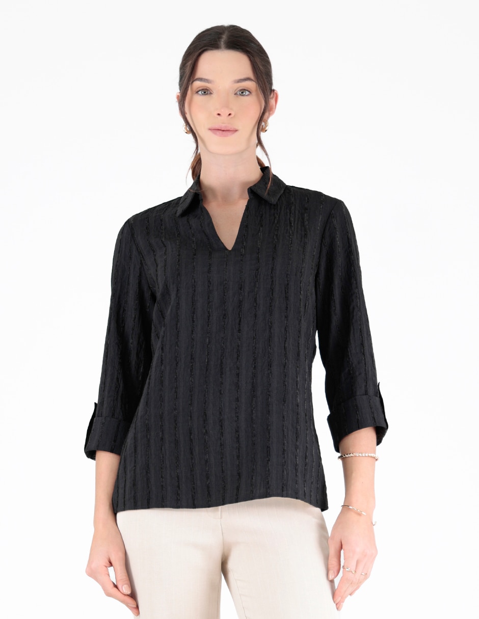 Blusa manga 3/4 para mujer Blusa manga 3/4 para mujer