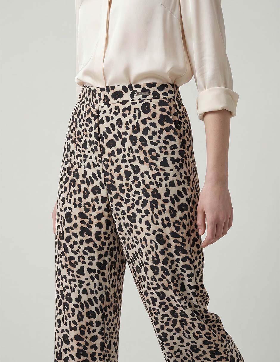 Pantalón relaxed pierre cardin recto para mujer