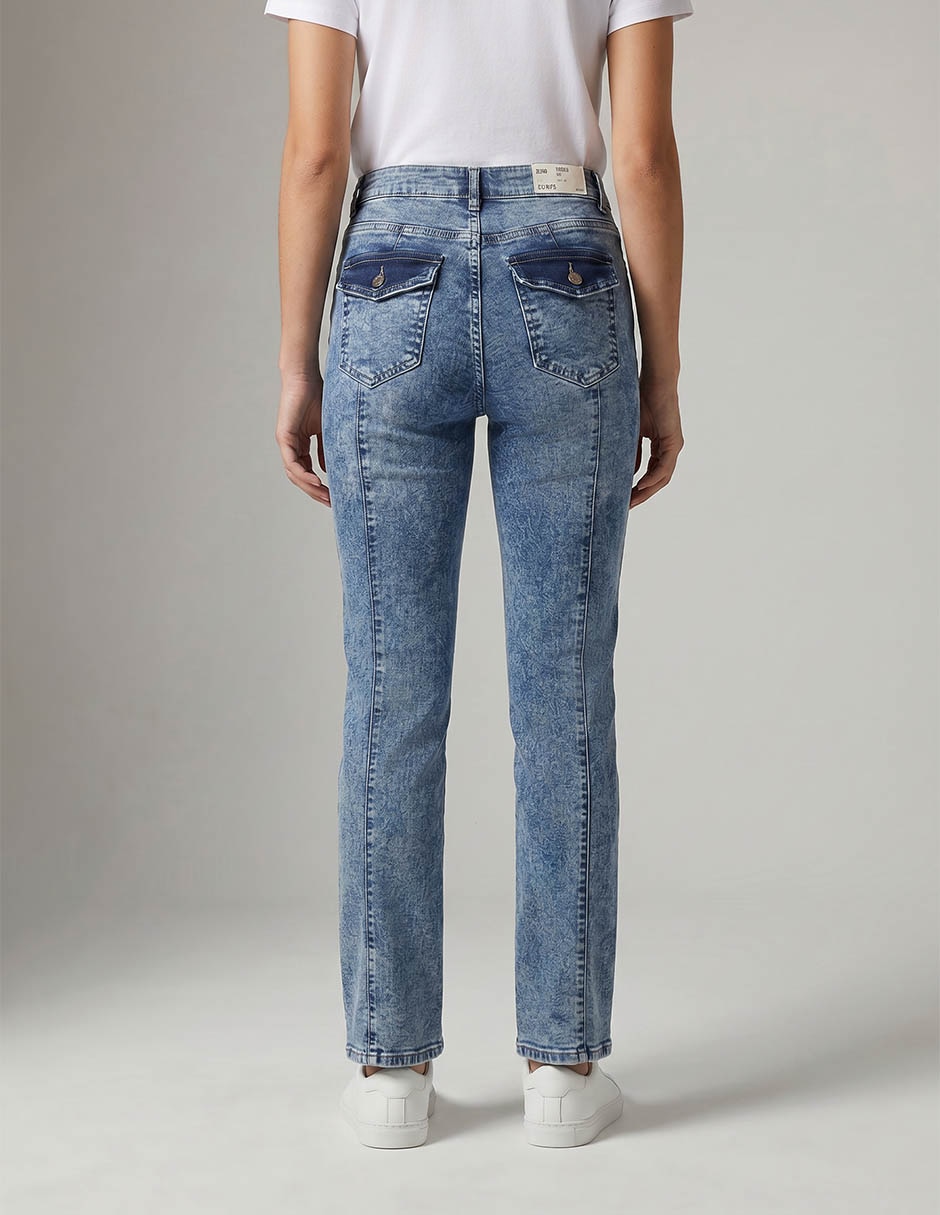 Jeans straight para mujer