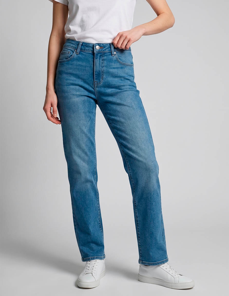 Jeans straight para mujer 2