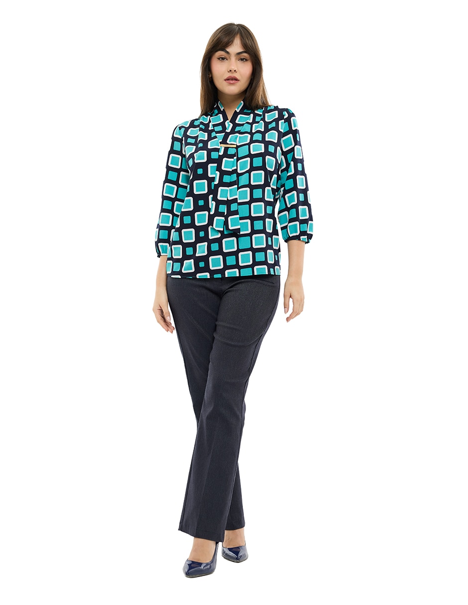 Blusa Alexis manga 3/4 para mujer