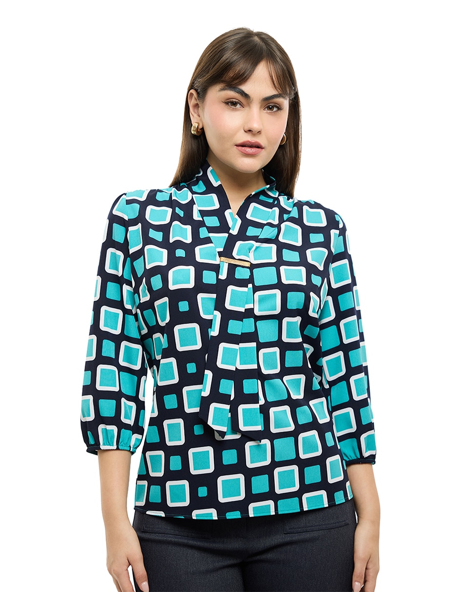 Blusa manga 3/4 para mujer Blusa manga 3/4 para mujer