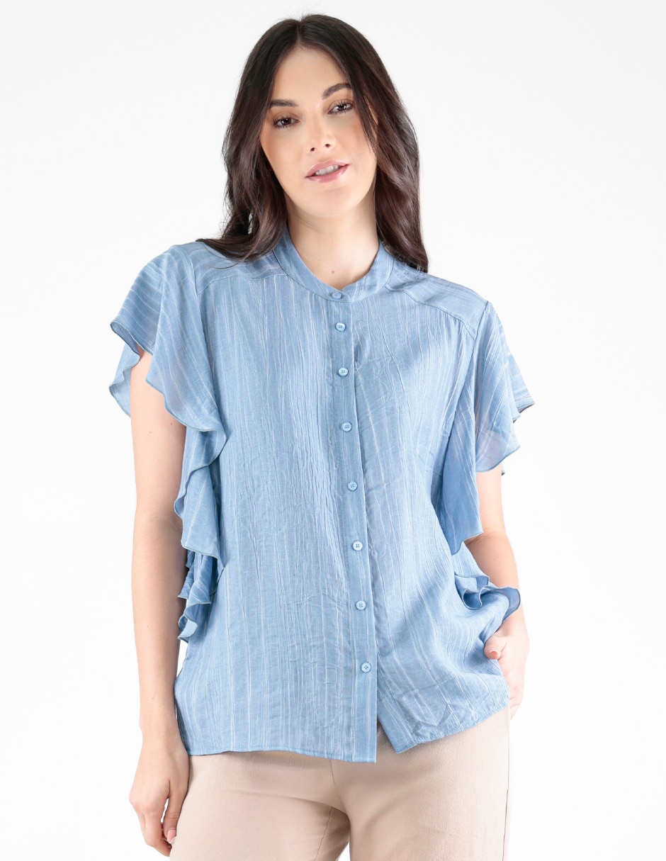 Blusa manga corta para mujer