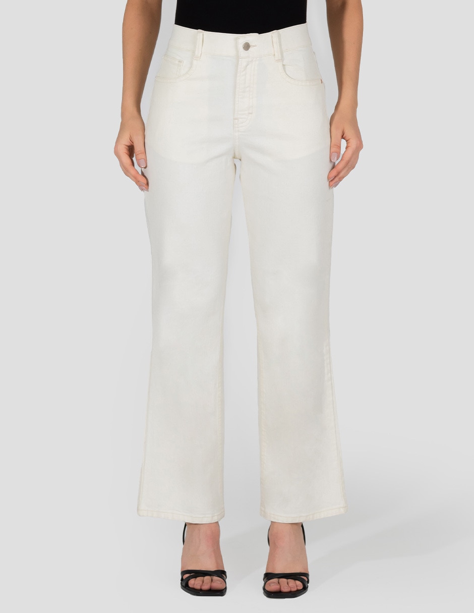 Jeans straight corte cintura alta para mujer Jeans straight corte cintura alta para mujer