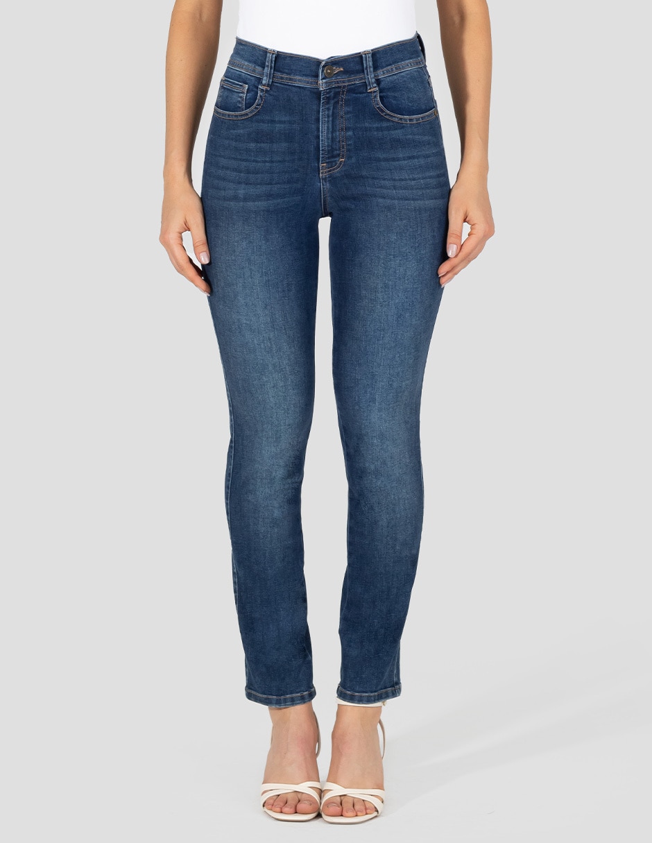 Jeans skinny corte media cintura para mujer Jeans skinny corte media cintura para mujer