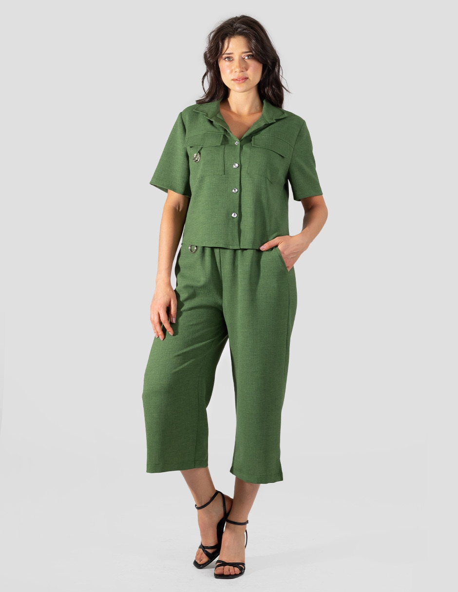 Blusa manga corta para mujer