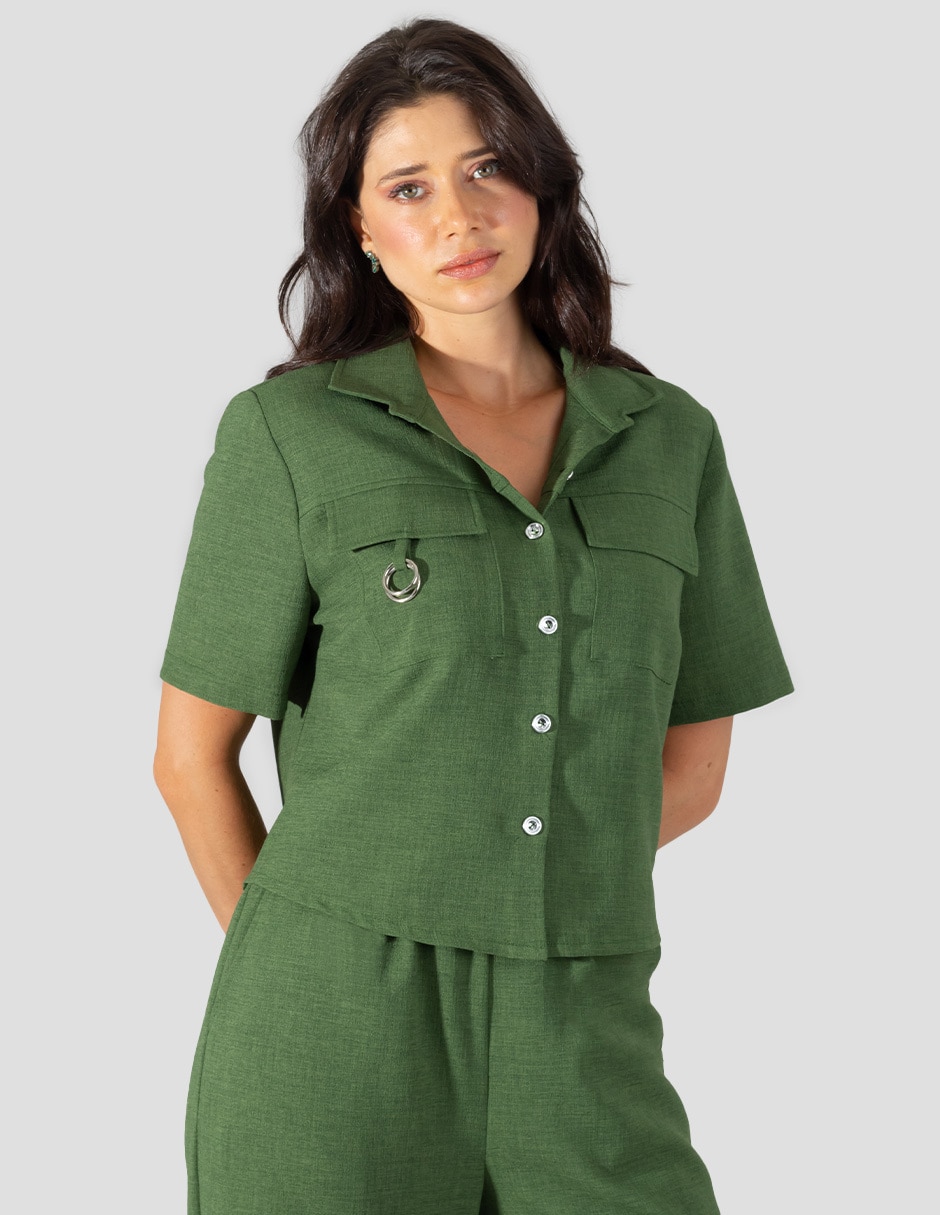 Blusa manga corta para mujer 2