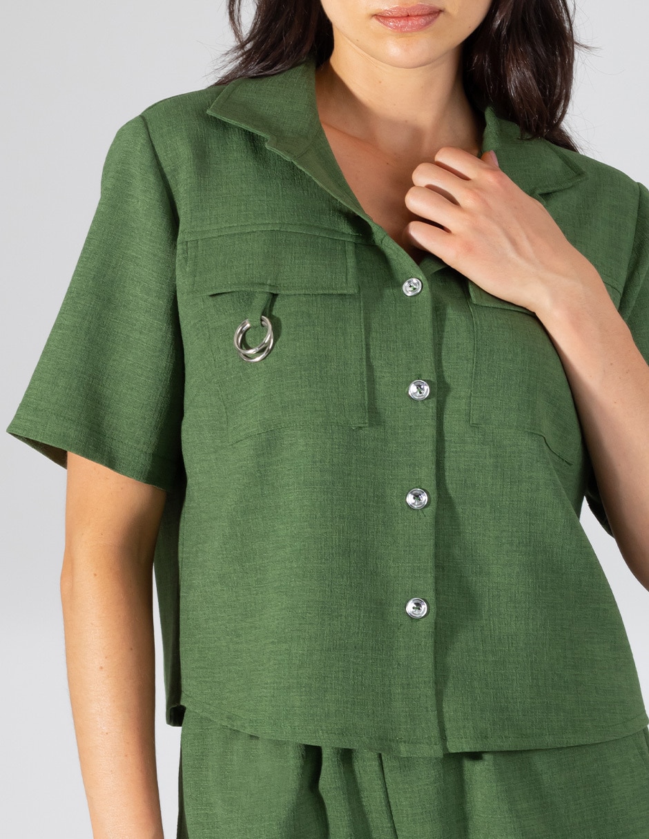 Blusa manga corta para mujer 3
