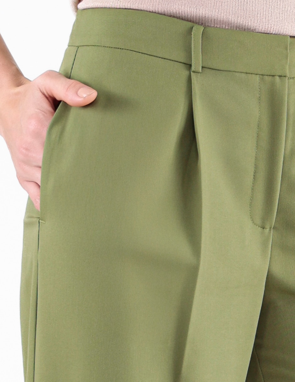 Pantalón regular recto para mujer