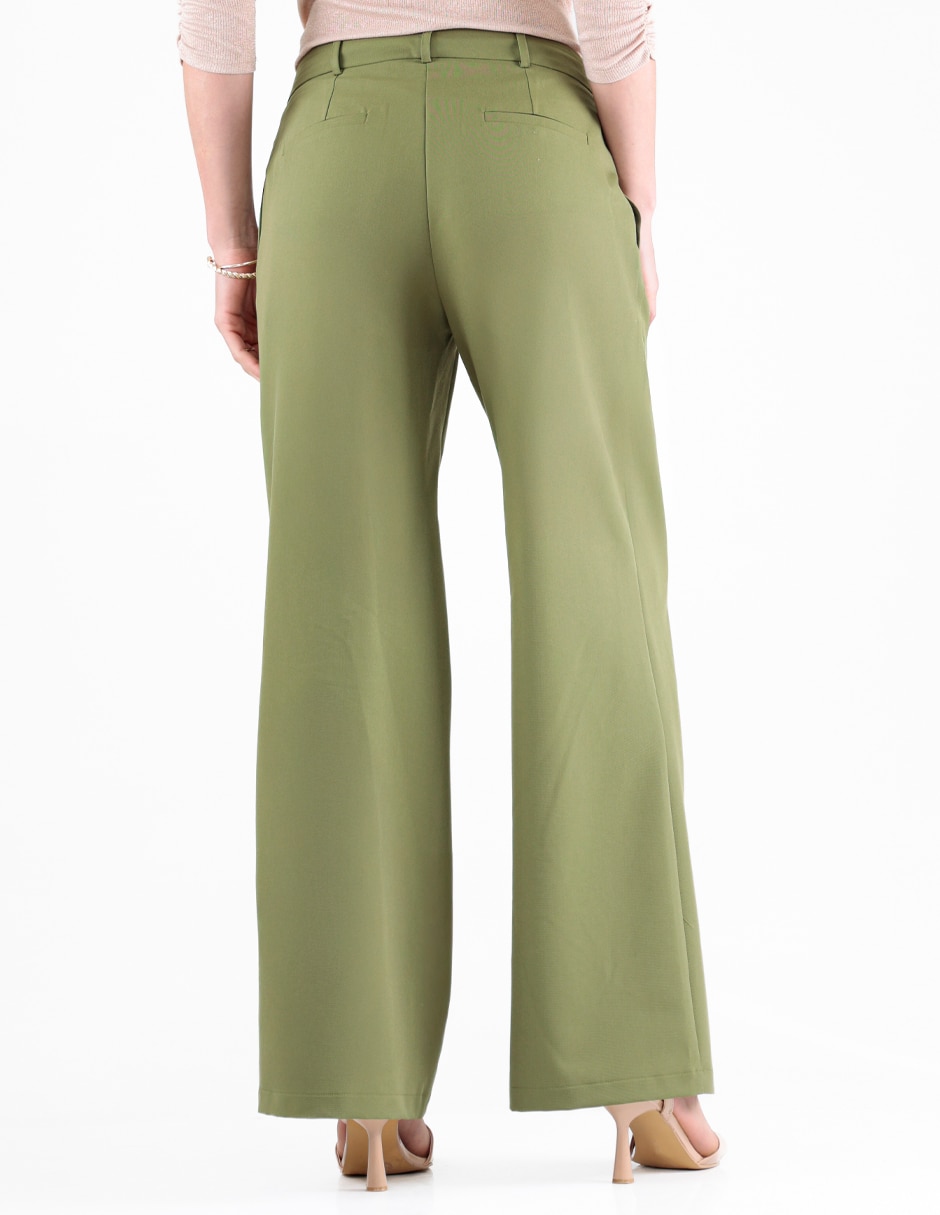 Pantalón regular recto para mujer