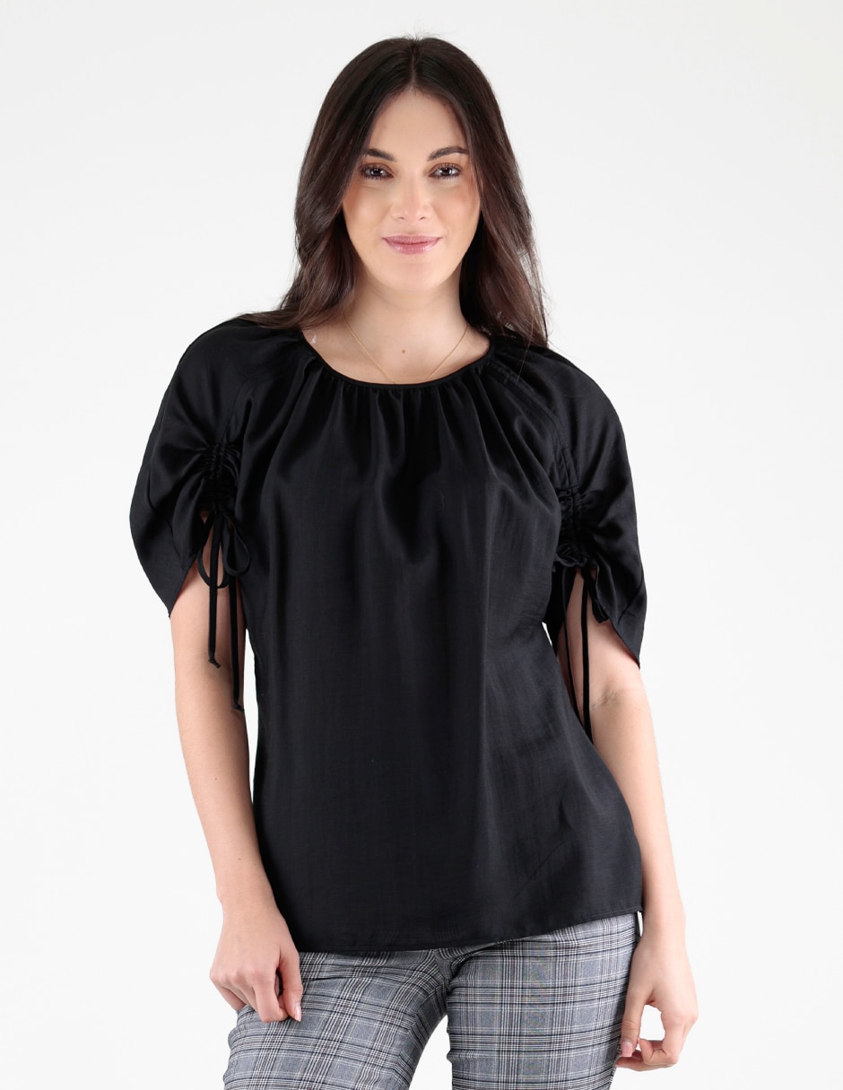 Blusa manga corta para mujer